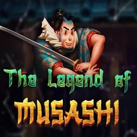 The Legend of Musashi slot logo by Peter & Sons at Vegasino Casino
